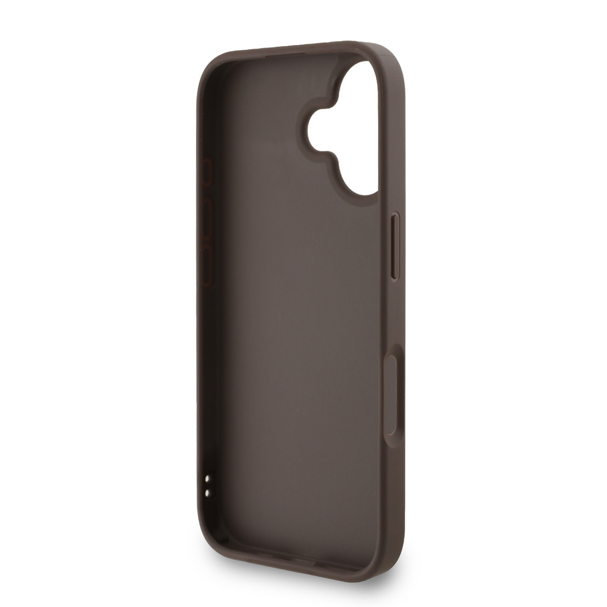 GUESS iPhone 16 Plus hoesje - MagSafe - 4G Classic Logo With Strap - Bruin - detail 6