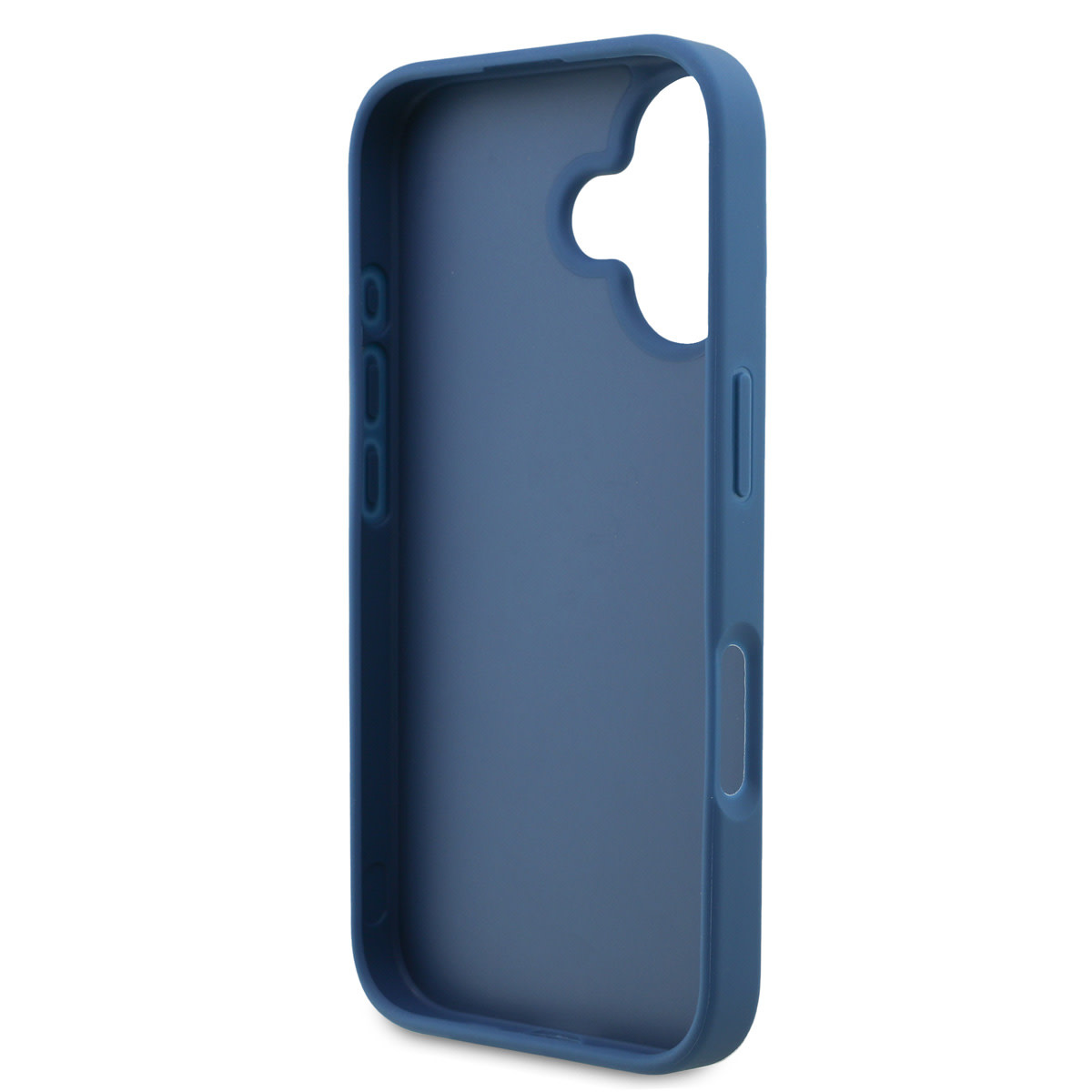 GUESS iPhone 16 hoesje - MagSafe - 4G Classic Logo With Strap - Blauw - detail 6