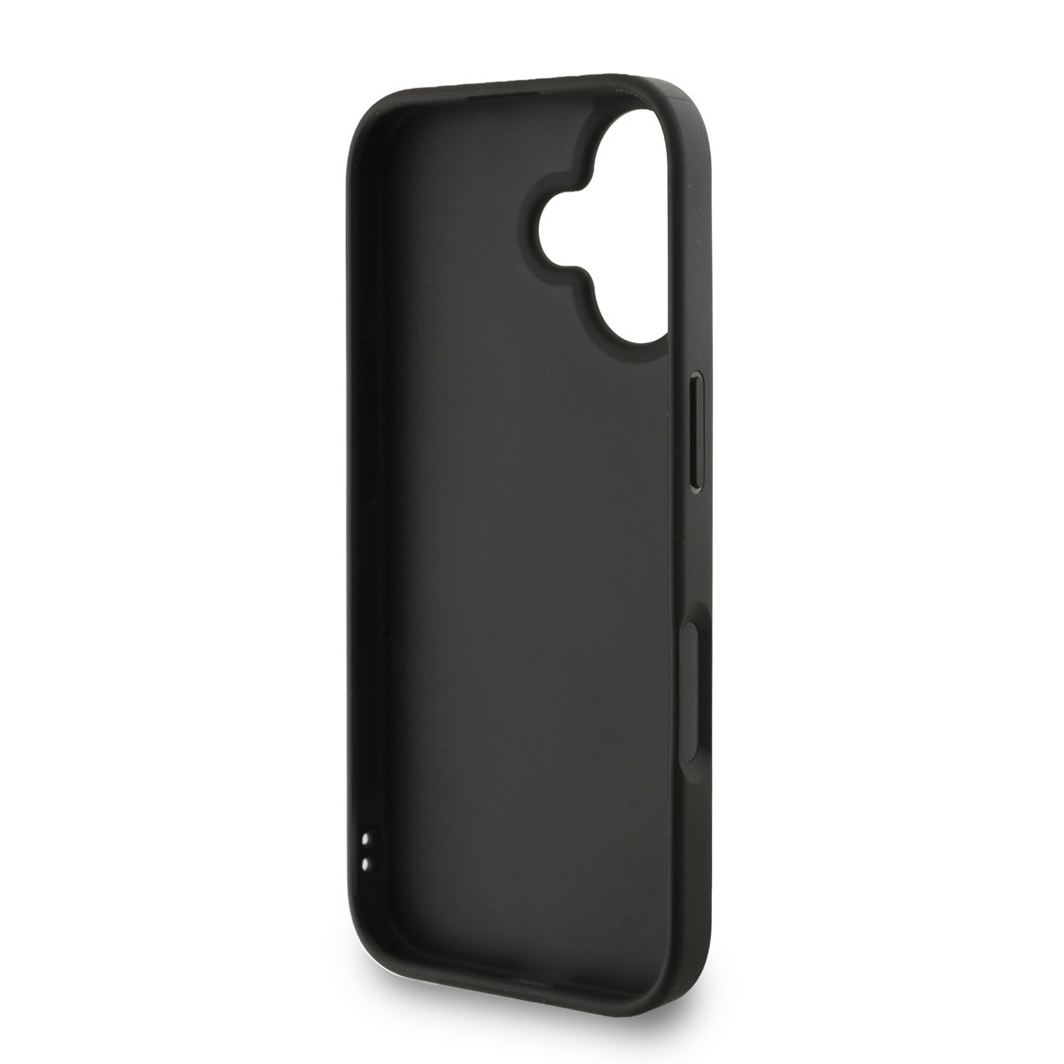 GUESS iPhone 16 hoesje - MagSafe - 4G Classic Logo With Strap - Zwart - detail 6