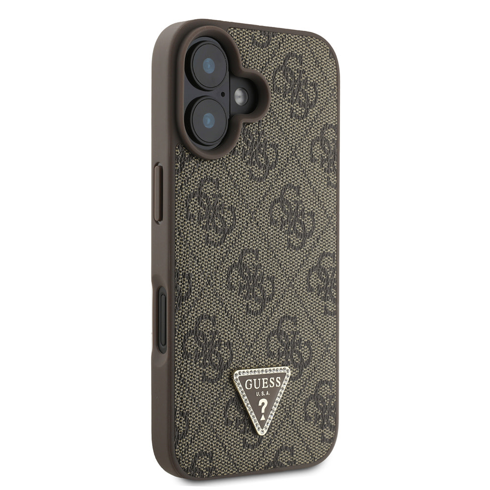 GUESS iPhone 16 hoesje Magsafe IML crossbody cord - Bruin - detail 3