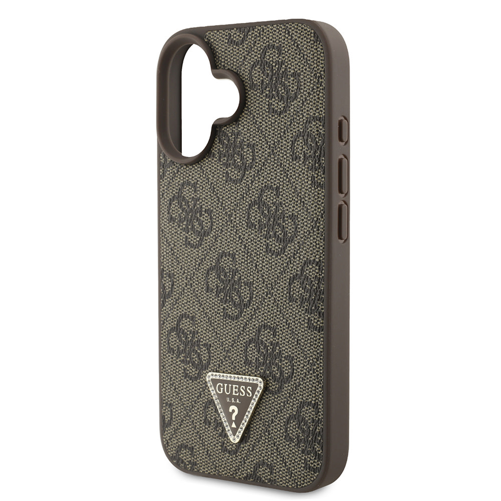 GUESS iPhone 16 hoesje Magsafe IML crossbody cord - Bruin - detail 6