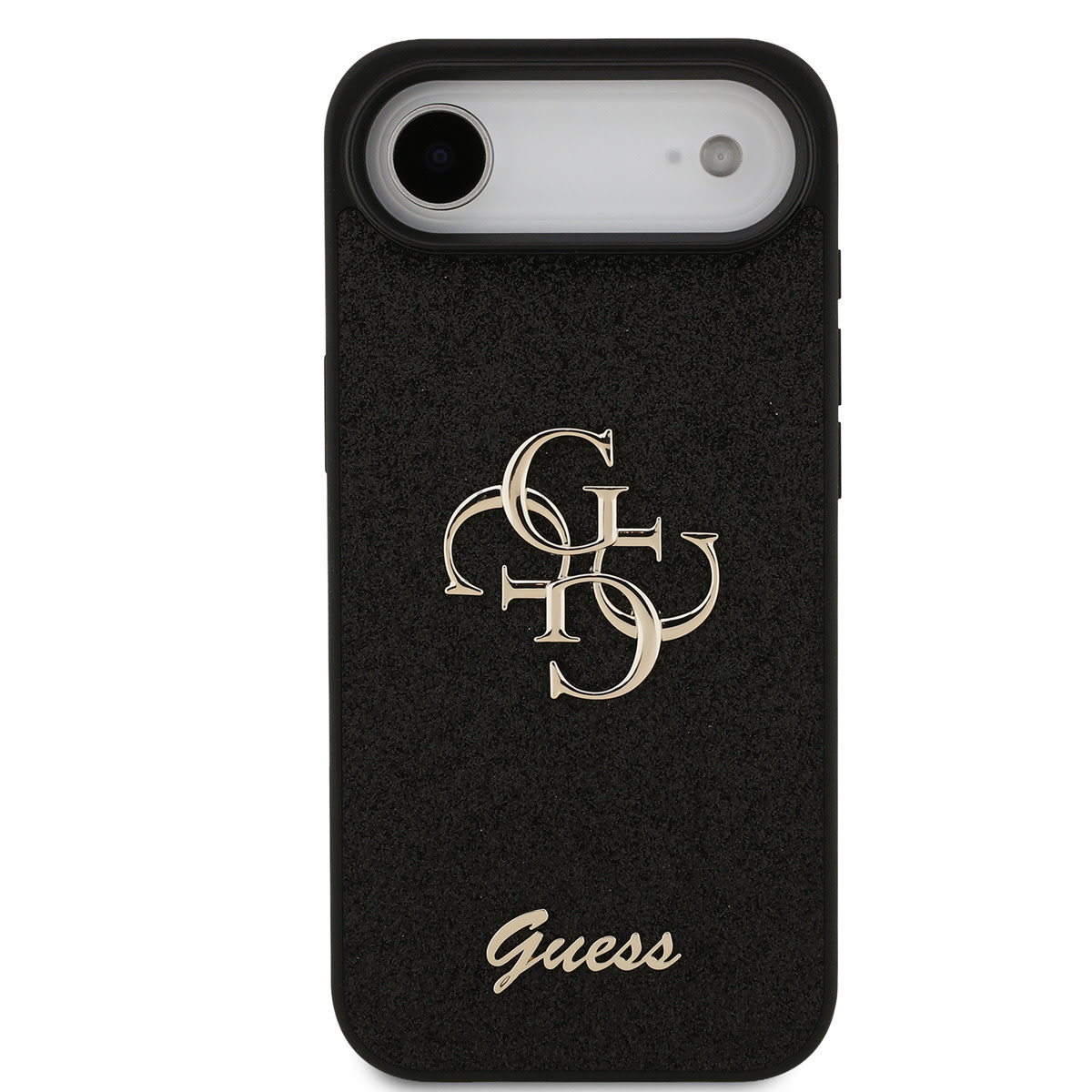 GUESS iPhone 17 Air hoesje - Big 4G - Fixed Glitter - Zwart - detail 2