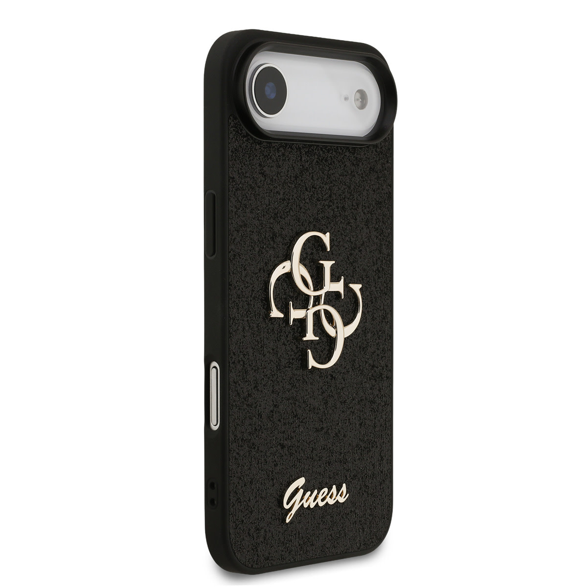 GUESS iPhone 17 Air hoesje - Big 4G - Fixed Glitter - Zwart - detail 3