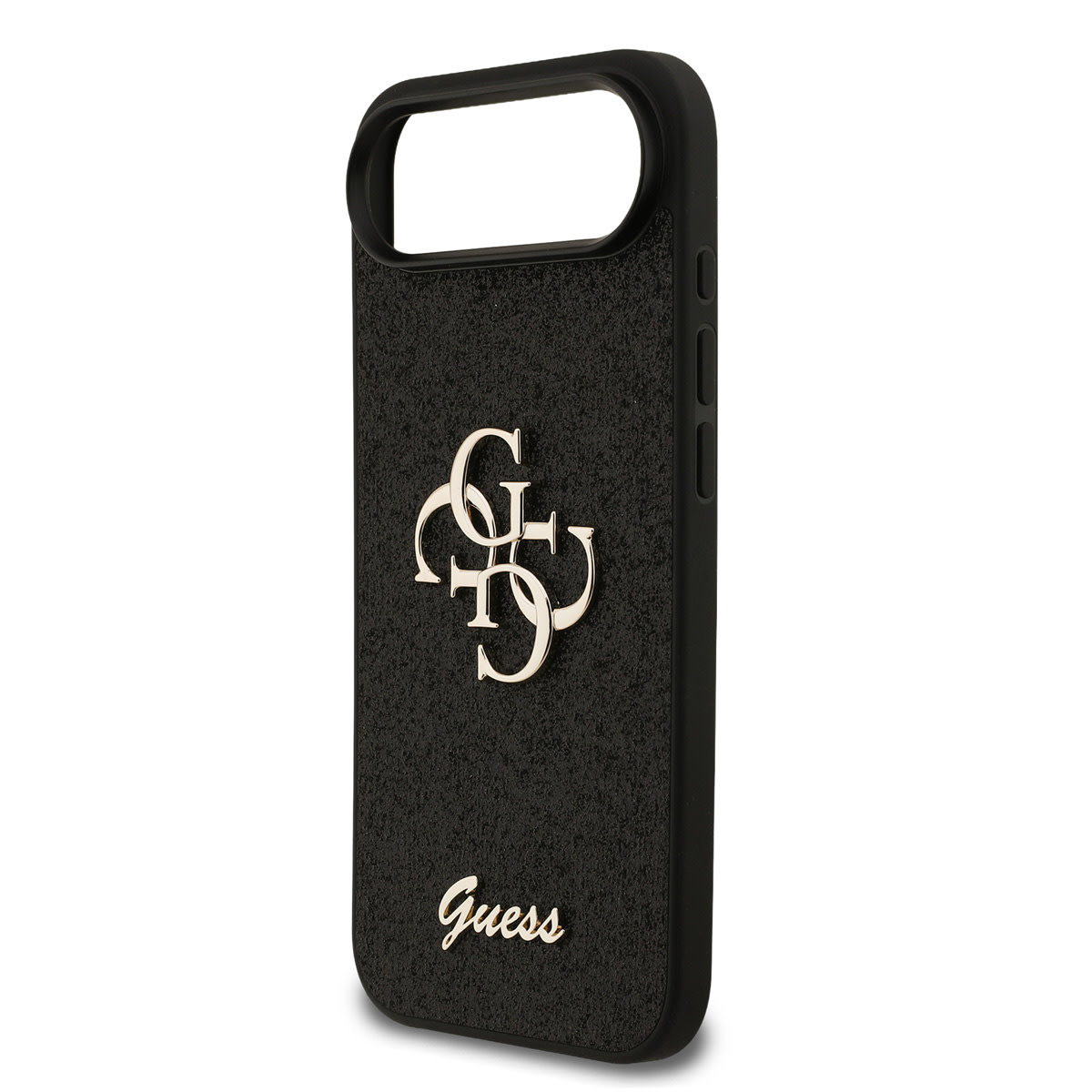 GUESS iPhone 17 Air hoesje - Big 4G - Fixed Glitter - Zwart - detail 4