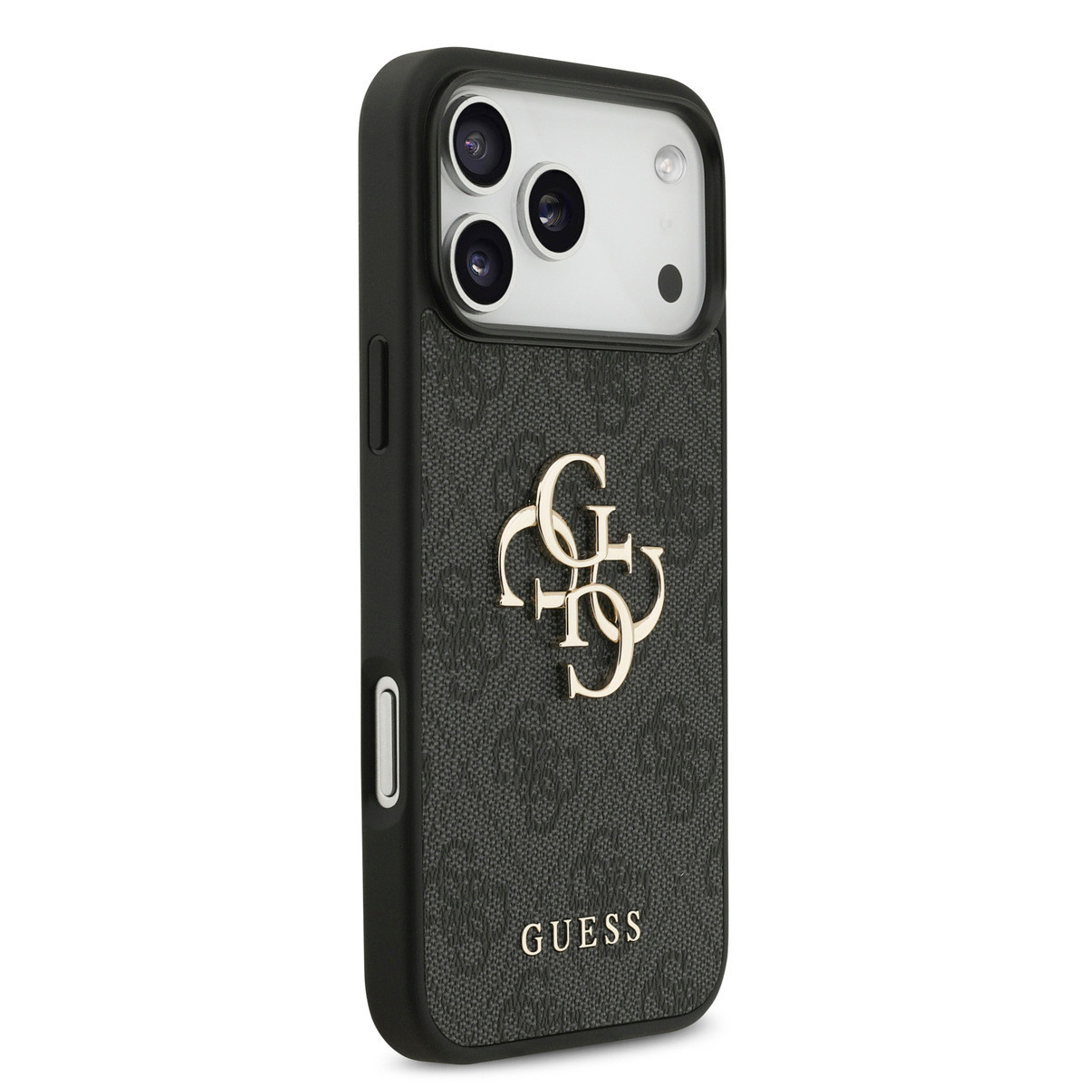 GUESS iPhone 17 Pro Max hoesje - 4G - Big Metal Logo - Zwart - detail 3