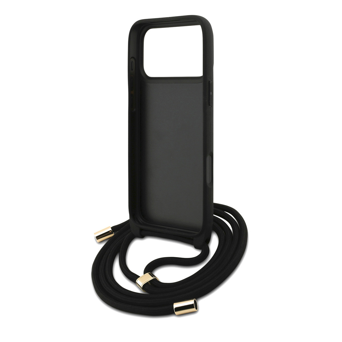 GUESS iPhone 17 Pro Max hoesje - Crossbody 4G Big Logo - Cord Strap - Bruin - detail 4