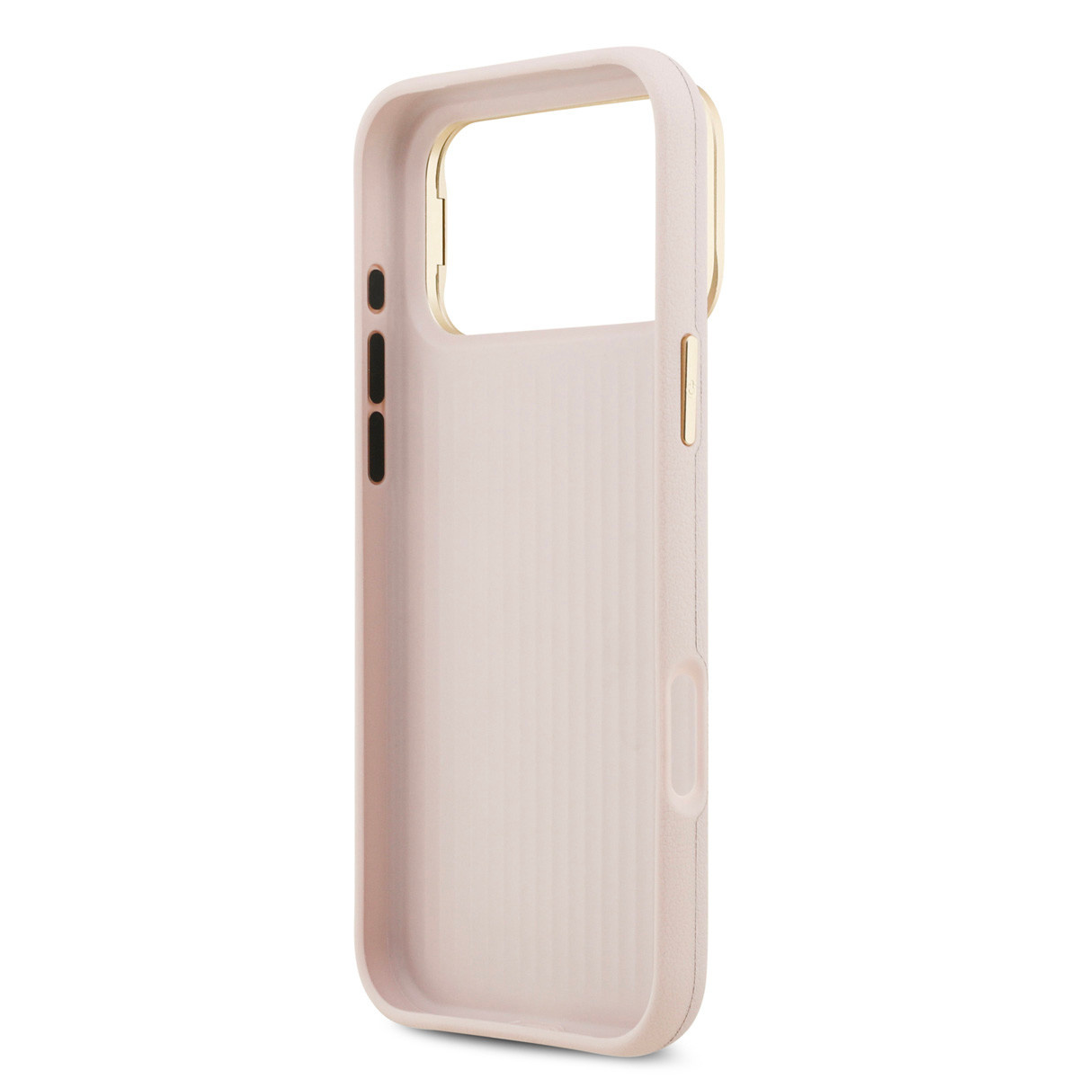 GUESS iPhone 17 Pro Max hoesje - HC Grained PU Big 4G & Stand Camera - Roze - detail 6