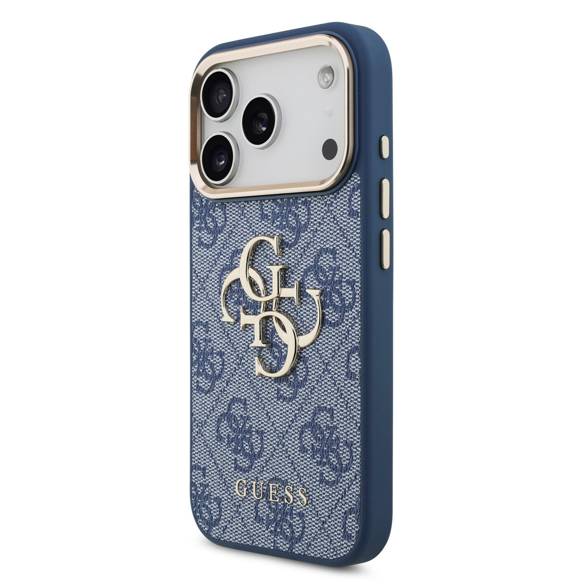 GUESS iPhone 18 Pro hoesje - HC 4G PU With Big 4G Classic Logo GD - Blauw - detail 1