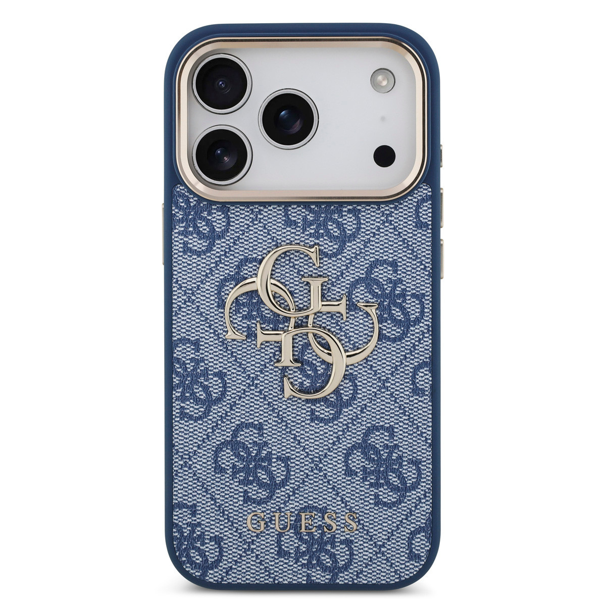 GUESS iPhone 18 Pro hoesje - HC 4G PU With Big 4G Classic Logo GD - Blauw - detail 2