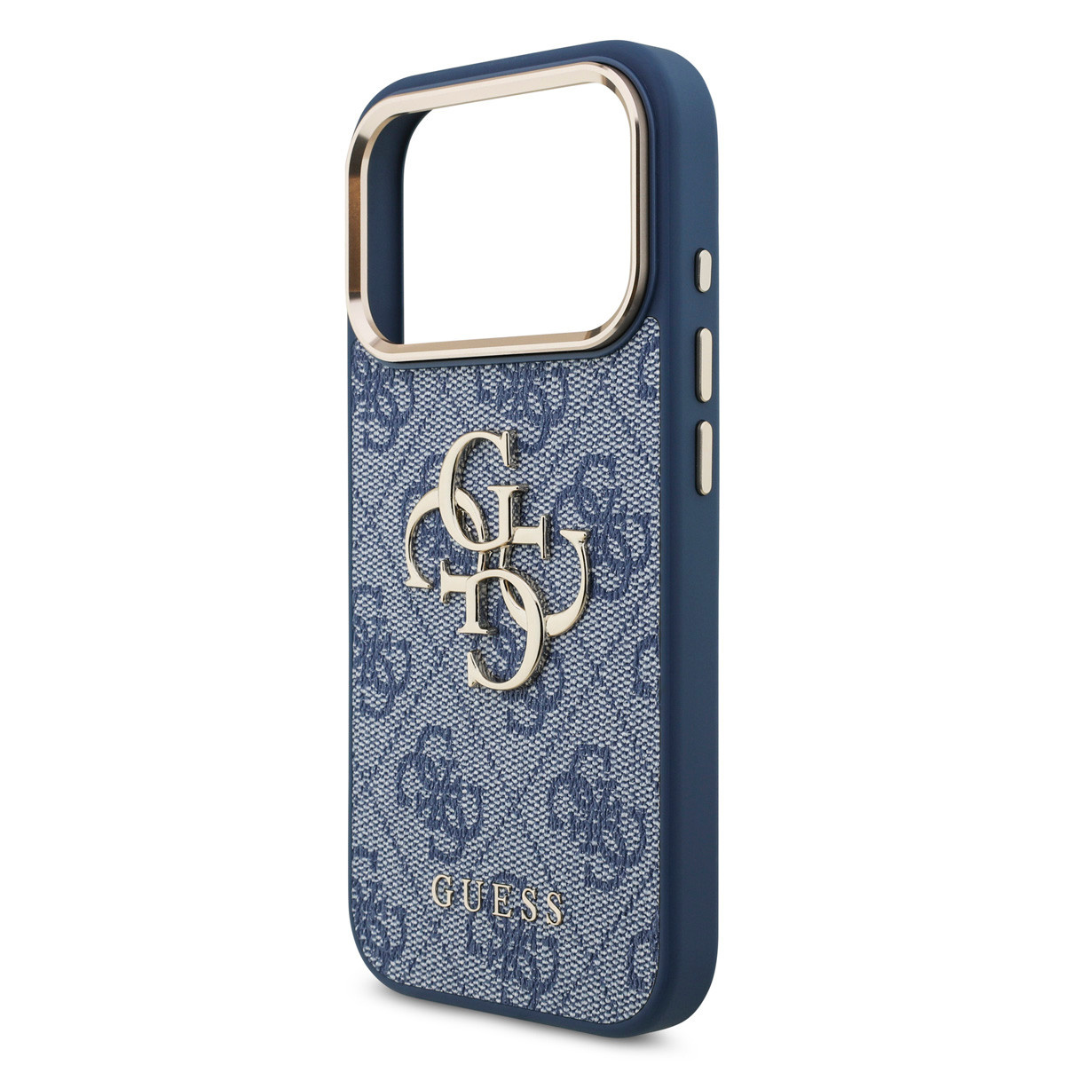 GUESS iPhone 18 Pro hoesje - HC 4G PU With Big 4G Classic Logo GD - Blauw - detail 5