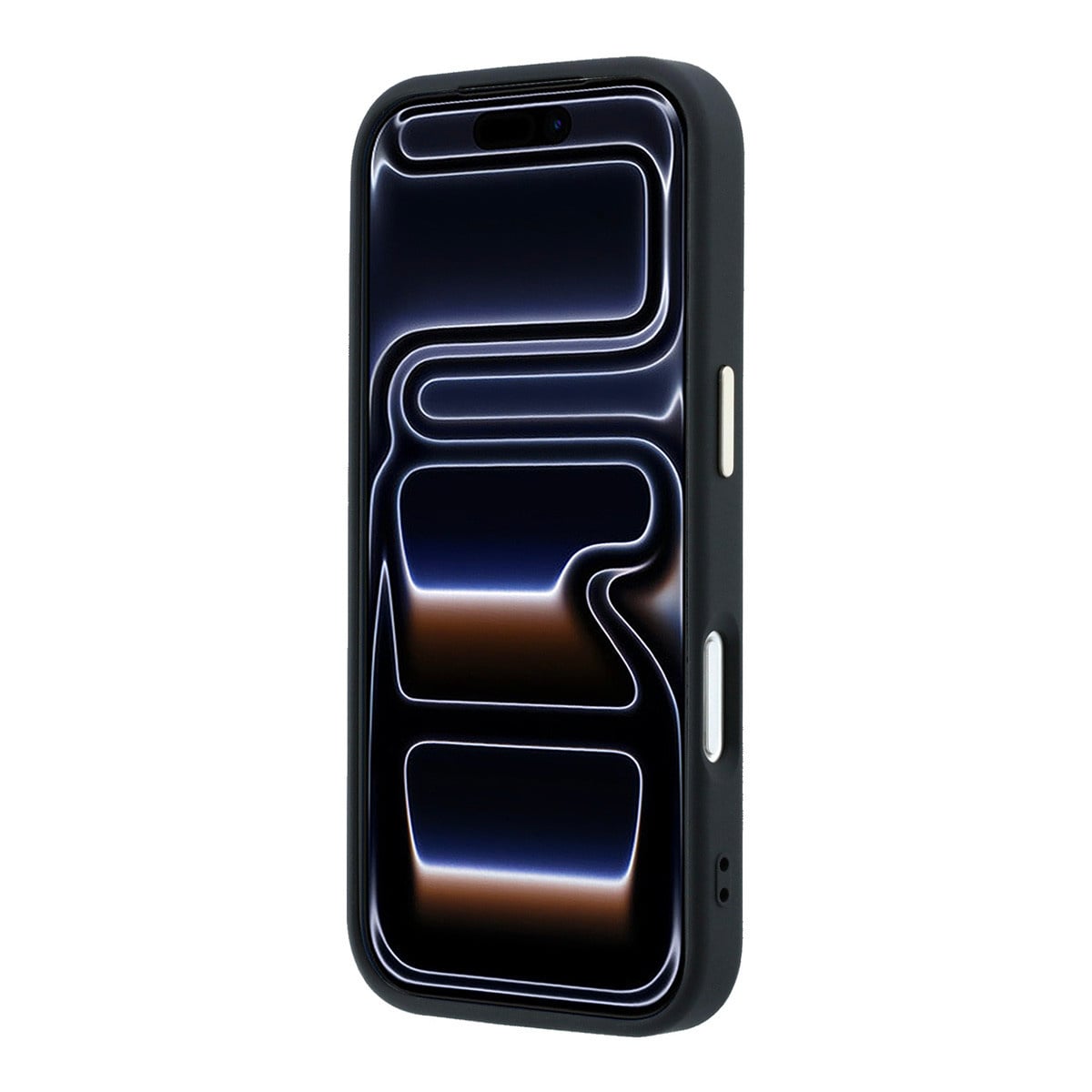 GUESS iPhone 18 Pro Case hard shell - 4G - PU - large rhinestone logo Zwart - detail 7