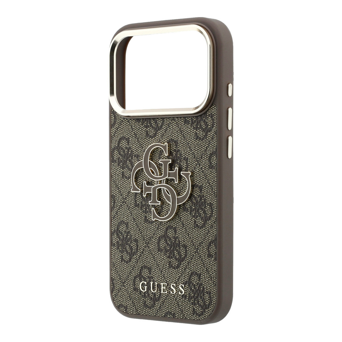 GUESS iPhone 18 Pro hoesje - HC 4G PU & Big Resin Logo - Bruin - detail 5