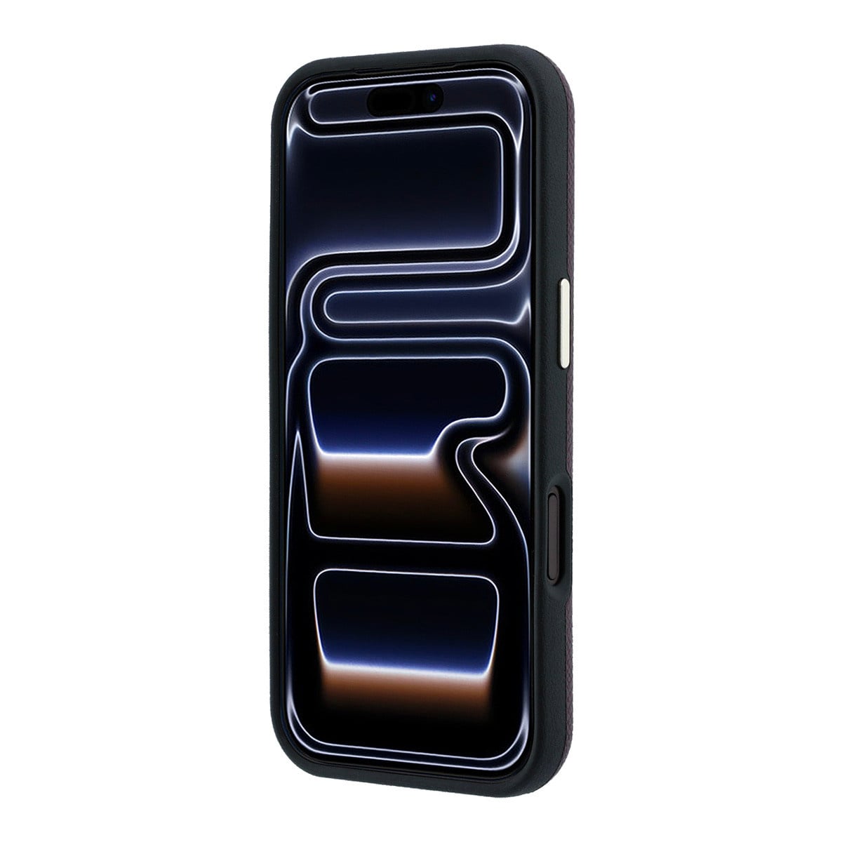GUESS iPhone 18 Pro hoesje - generfd PU - large resin logo Bordeauxrood - detail 5