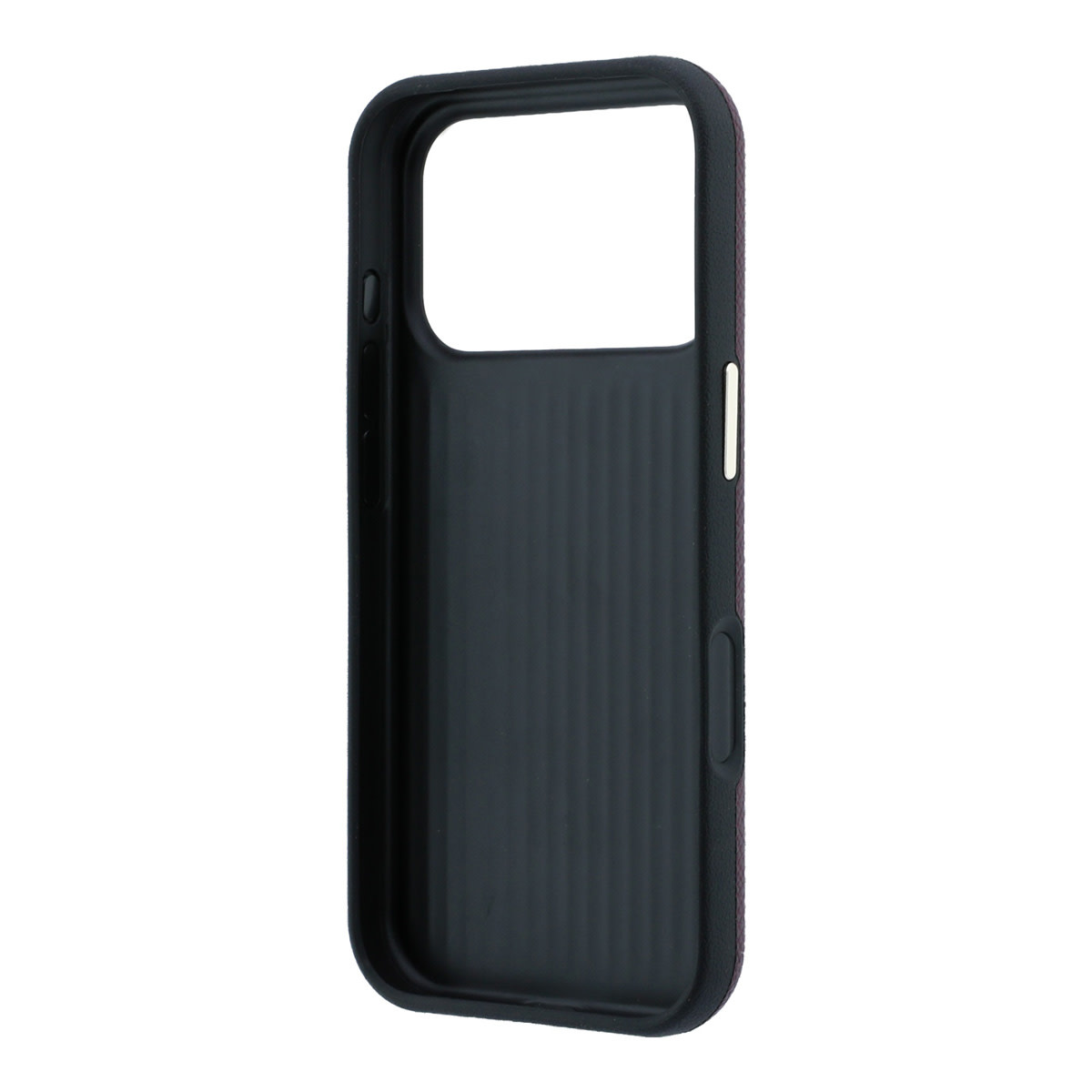 GUESS iPhone 18 Pro hoesje - generfd PU - large resin logo Bordeauxrood - detail 6
