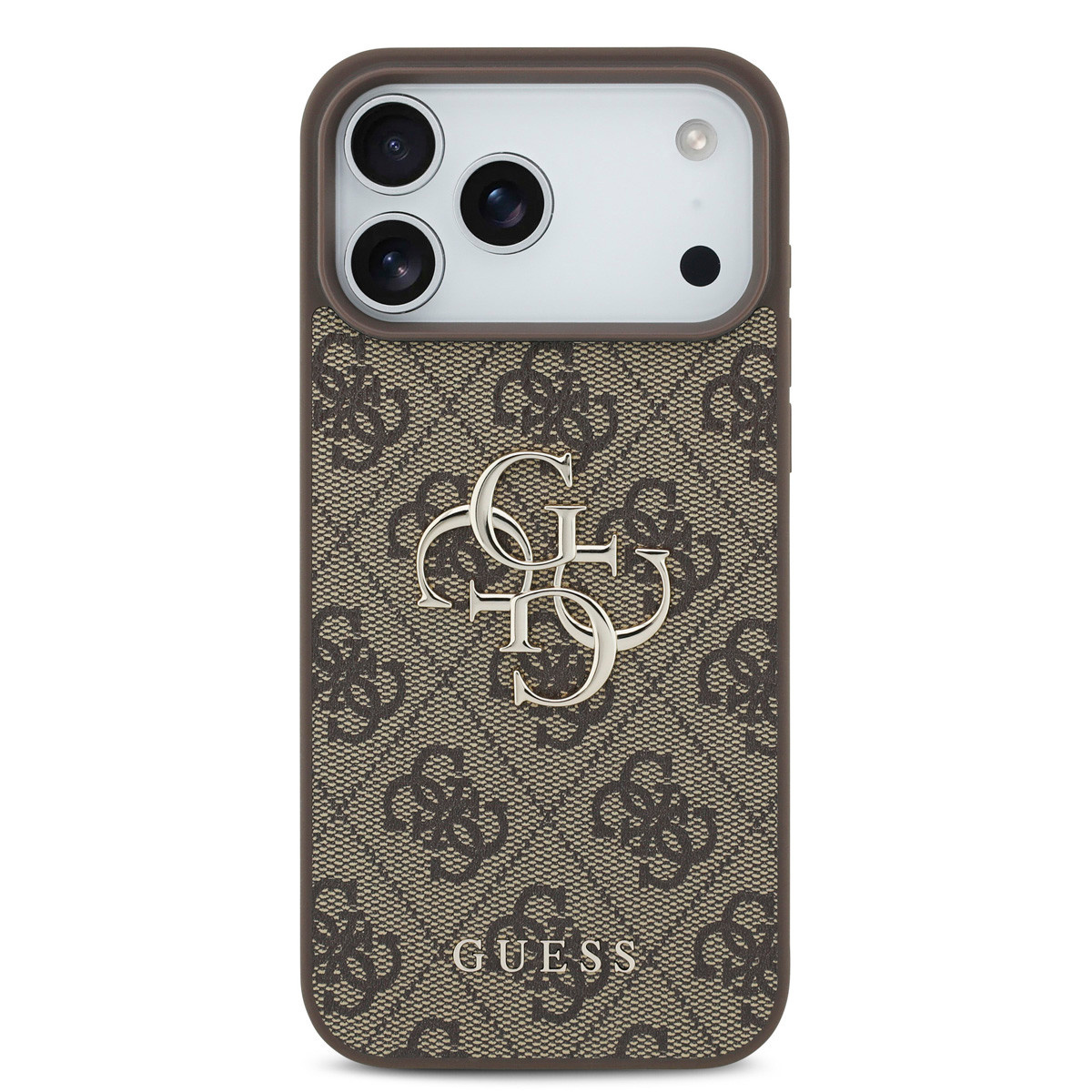 GUESS iPhone 18 Pro Max hoesje - HC 4G PU Big Logo - Bruin - detail 2
