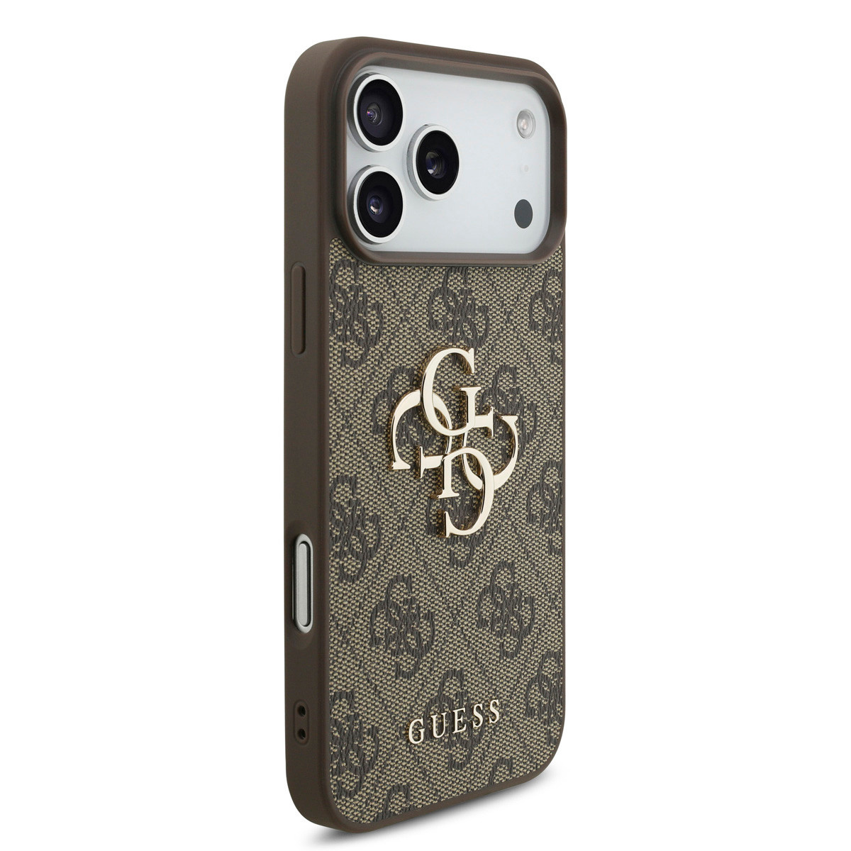 GUESS iPhone 18 Pro Max hoesje - HC 4G PU Big Logo - Bruin - detail 3