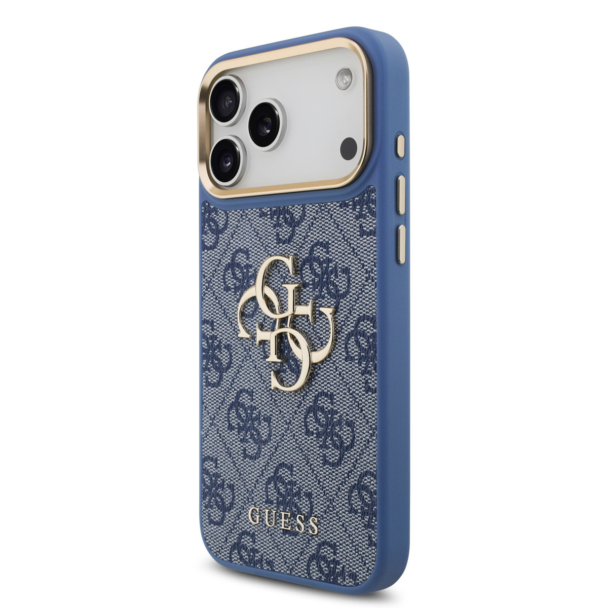 GUESS iPhone 18 Pro Max hoesje - HC 4G PU With Big 4G Classic Logo GD - Blauw - detail 1