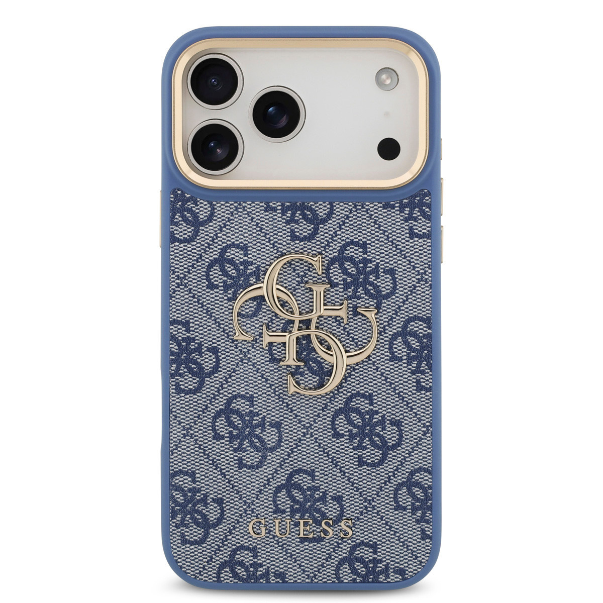 GUESS iPhone 18 Pro Max hoesje - HC 4G PU With Big 4G Classic Logo GD - Blauw - detail 2