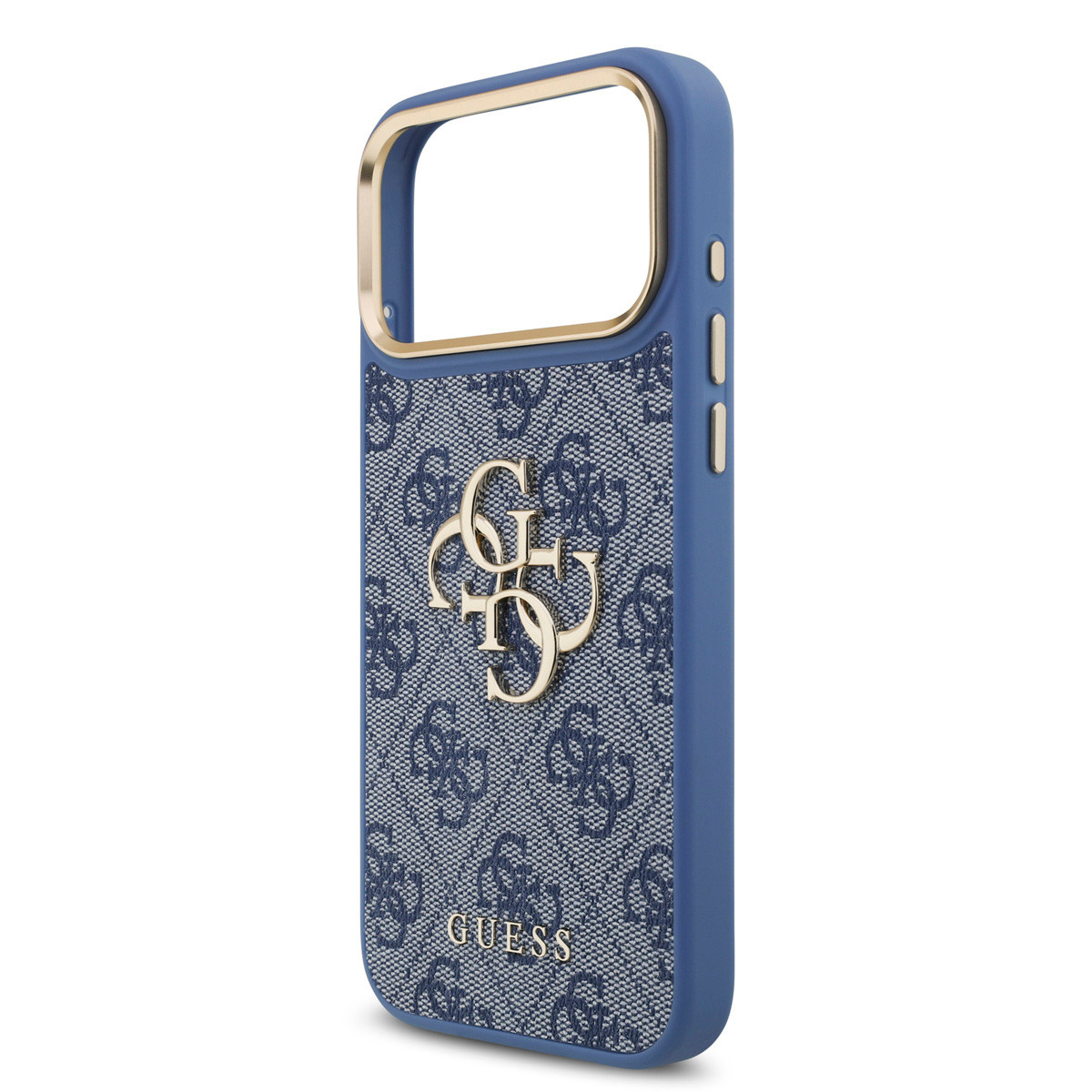 GUESS iPhone 18 Pro Max hoesje - HC 4G PU With Big 4G Classic Logo GD - Blauw - detail 5