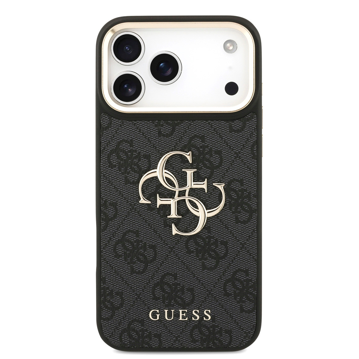 GUESS iPhone 18 Pro Max hoesje - HC 4G PU With Big 4G Classic Logo GD - Zwart - detail 2