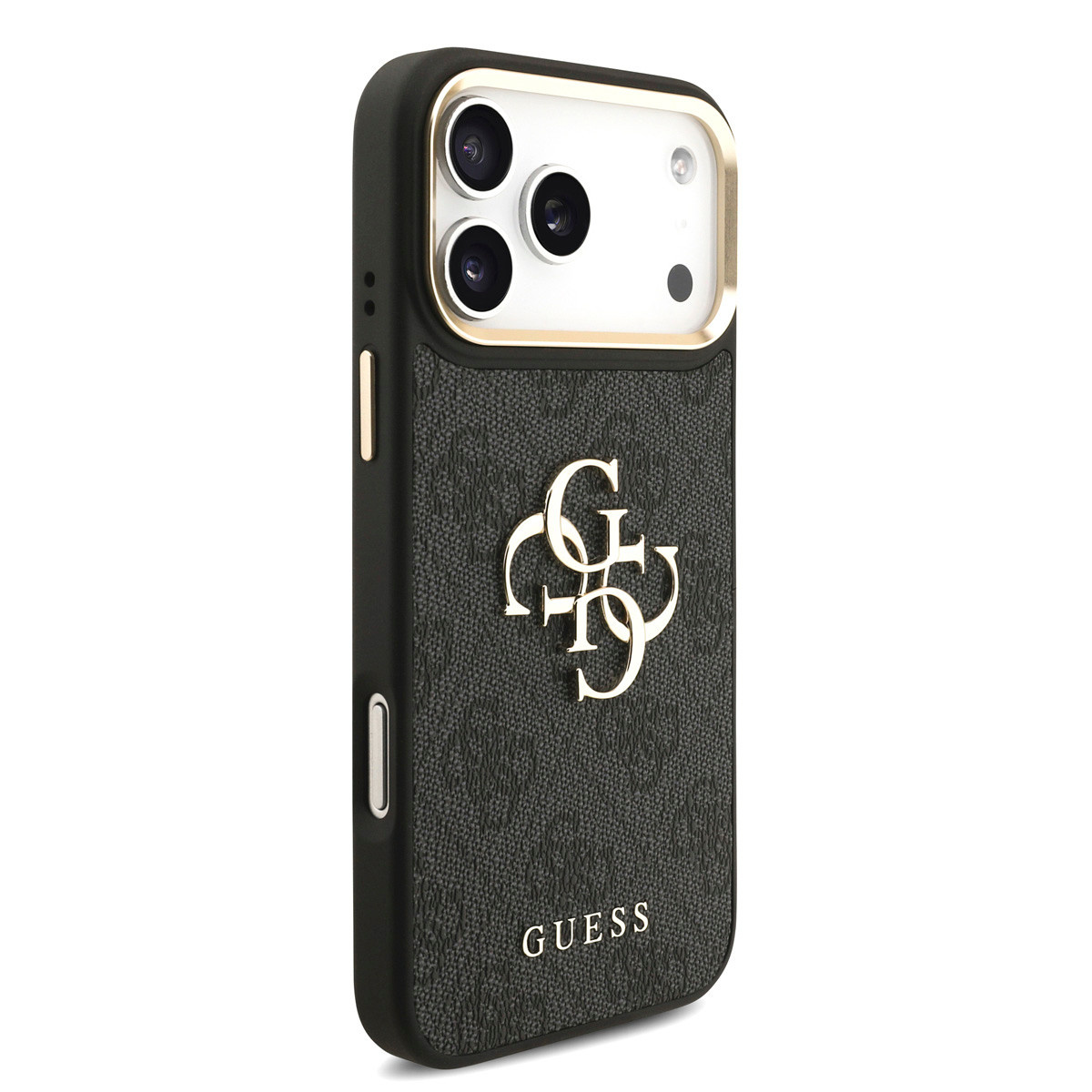 GUESS iPhone 18 Pro Max hoesje - HC 4G PU With Big 4G Classic Logo GD - Zwart - detail 3