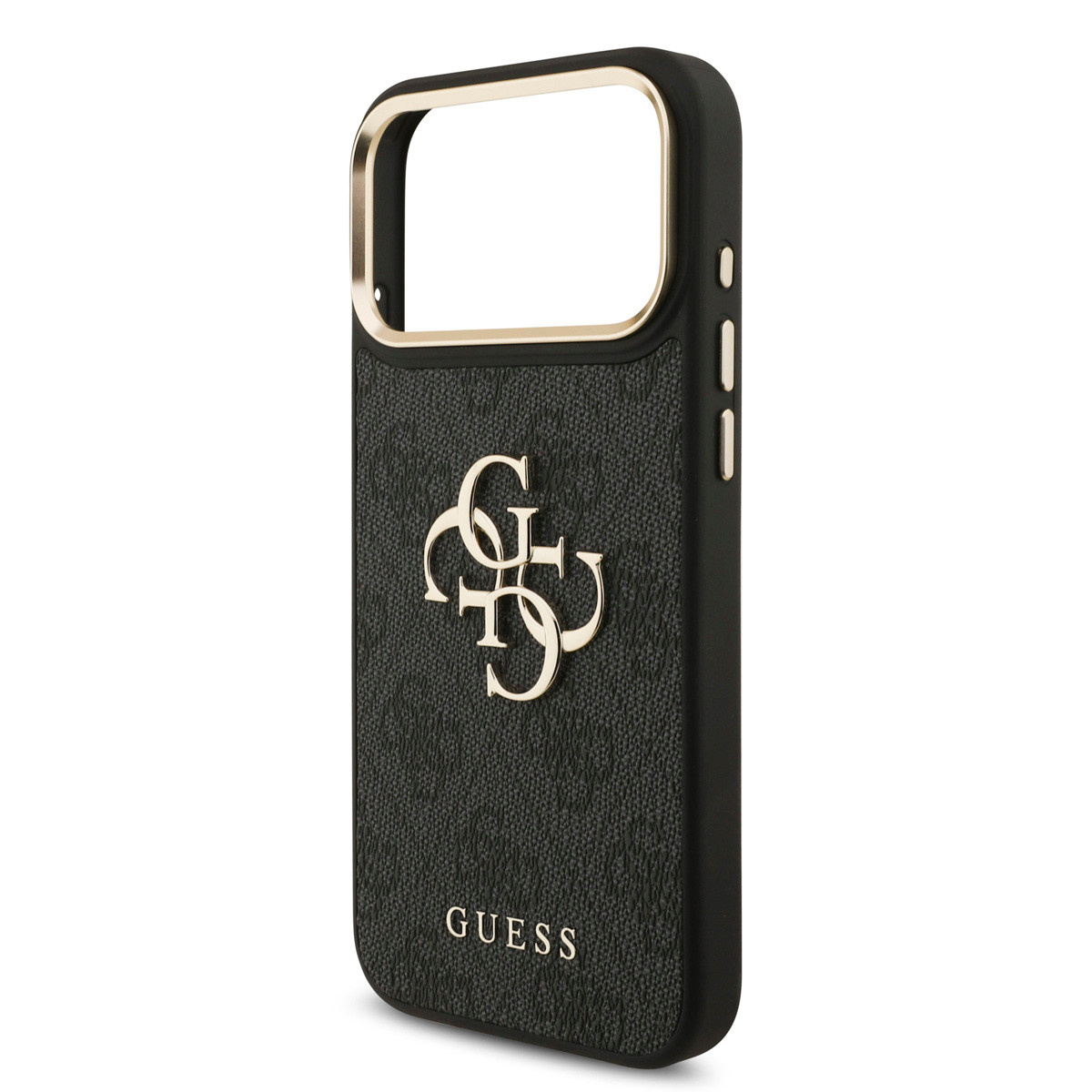 GUESS iPhone 18 Pro Max hoesje - HC 4G PU With Big 4G Classic Logo GD - Zwart - detail 5