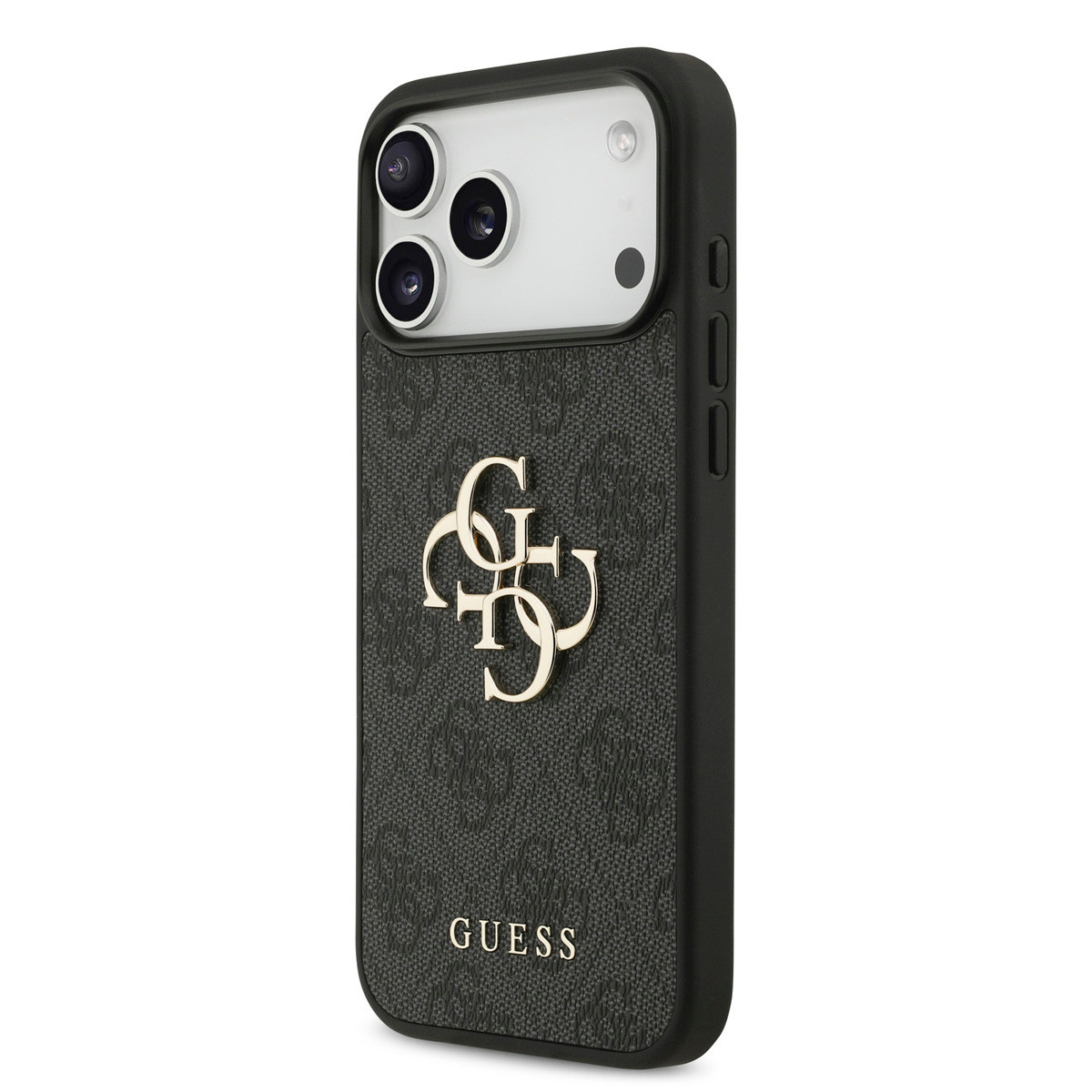 GUESS iPhone 18 Pro Max hoesje - HC 4G PU Big Logo - Zwart - detail 1