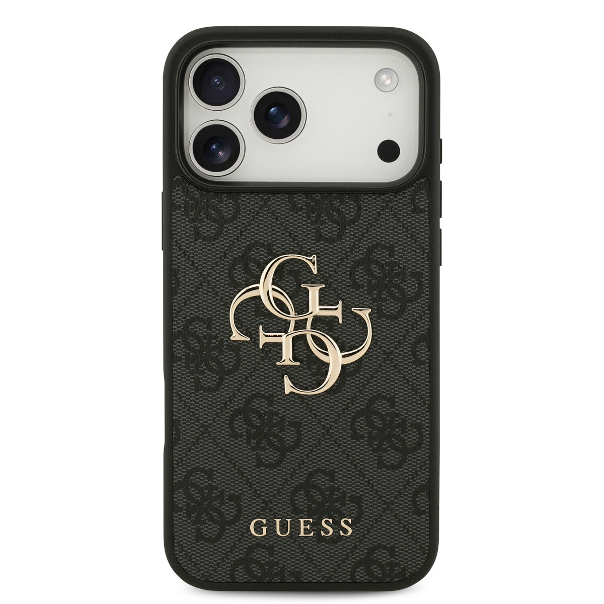GUESS iPhone 18 Pro Max hoesje - HC 4G PU Big Logo - Zwart - detail 2