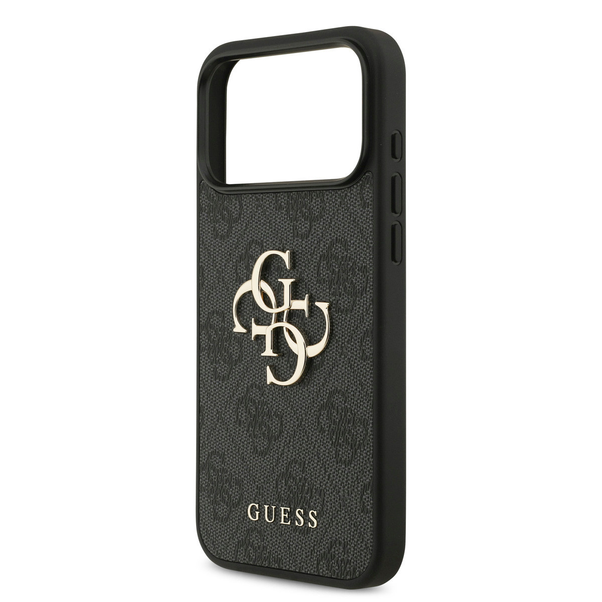 GUESS iPhone 18 Pro Max hoesje - HC 4G PU Big Logo - Zwart - detail 5