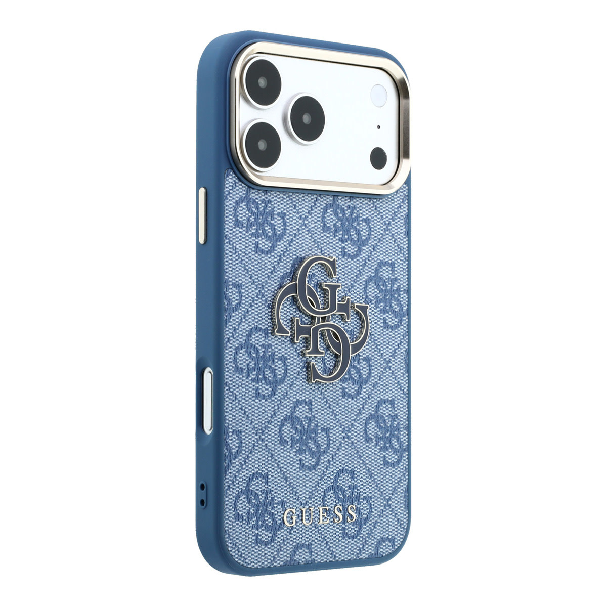 GUESS iPhone 18 Pro Max hoesje - HC 4G PU & Big Resin Logo - Lichtblauw - detail 3