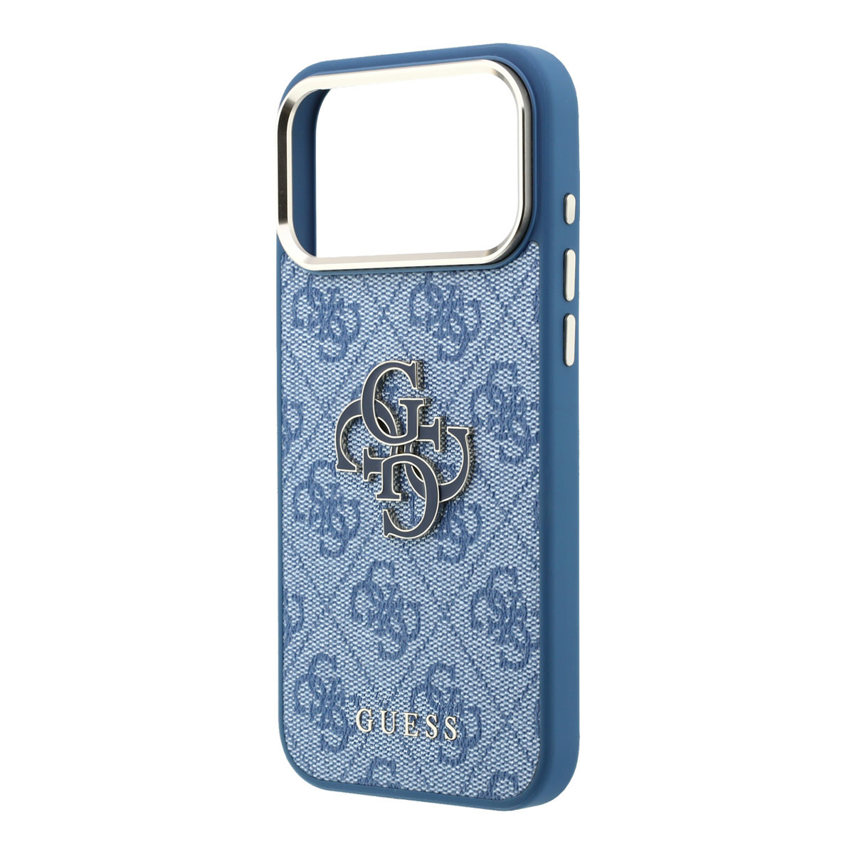 GUESS iPhone 18 Pro Max hoesje - HC 4G PU & Big Resin Logo - Lichtblauw - detail 5