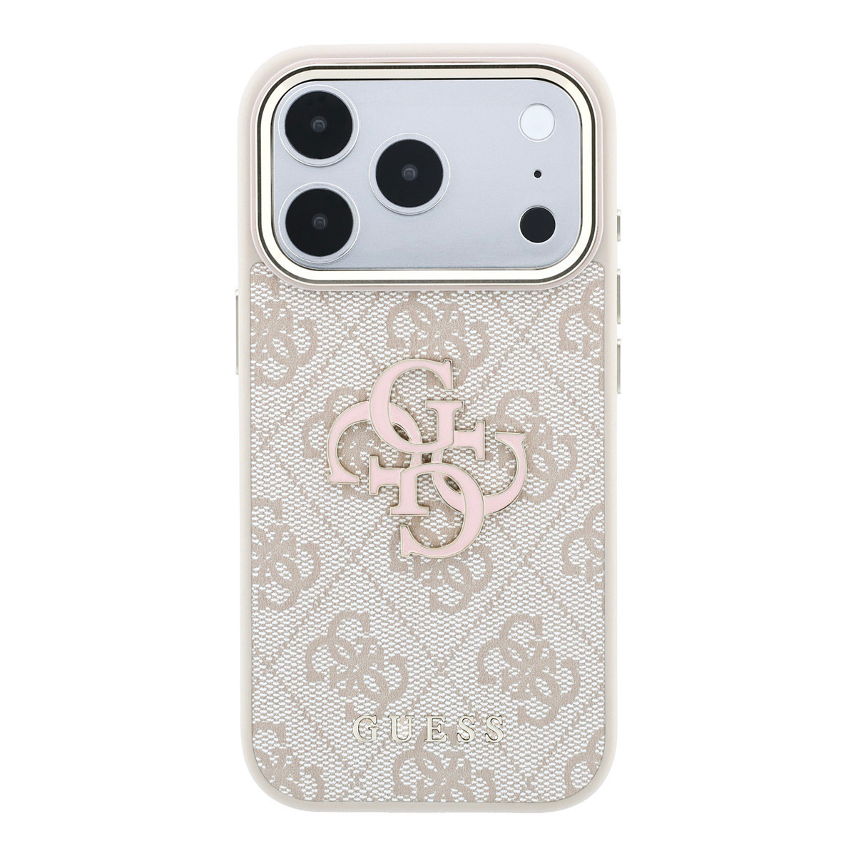 GUESS iPhone 18 Pro Max hoesje - HC 4G PU & Big Resin Logo - Roze - detail 2