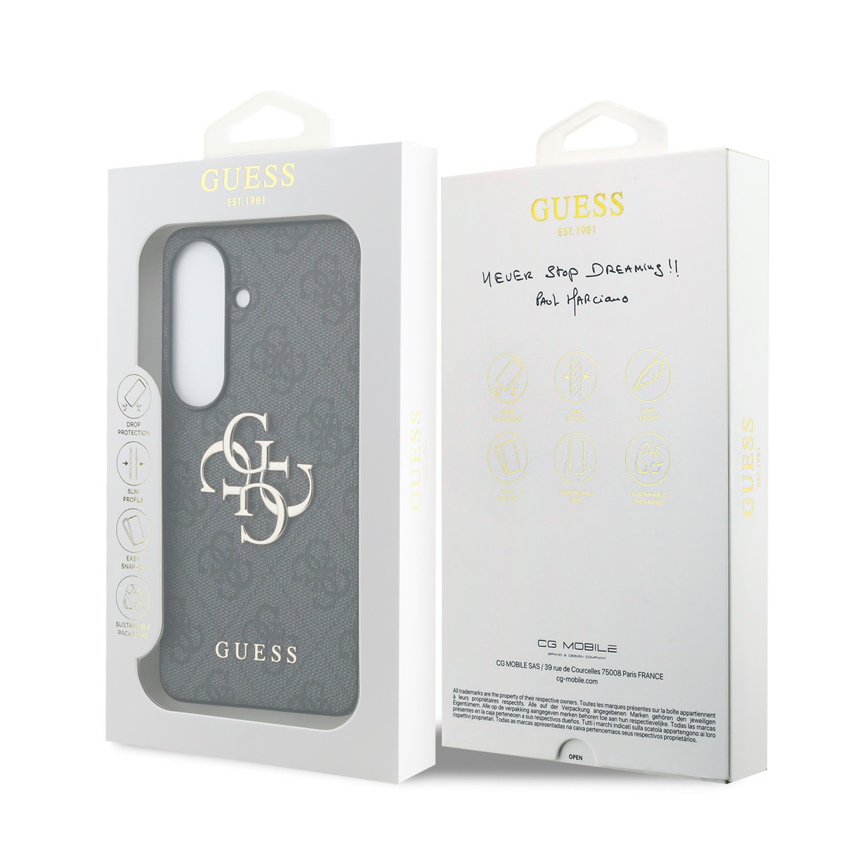 GUESS Galaxy S26 hoesje - 4G - Big Metal Logo - Zwart - detail 7