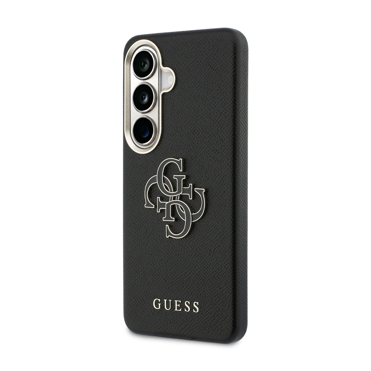 GUESS Galaxy S26 hoesje - Grained - Big 4G Logo - Zwart - detail 1