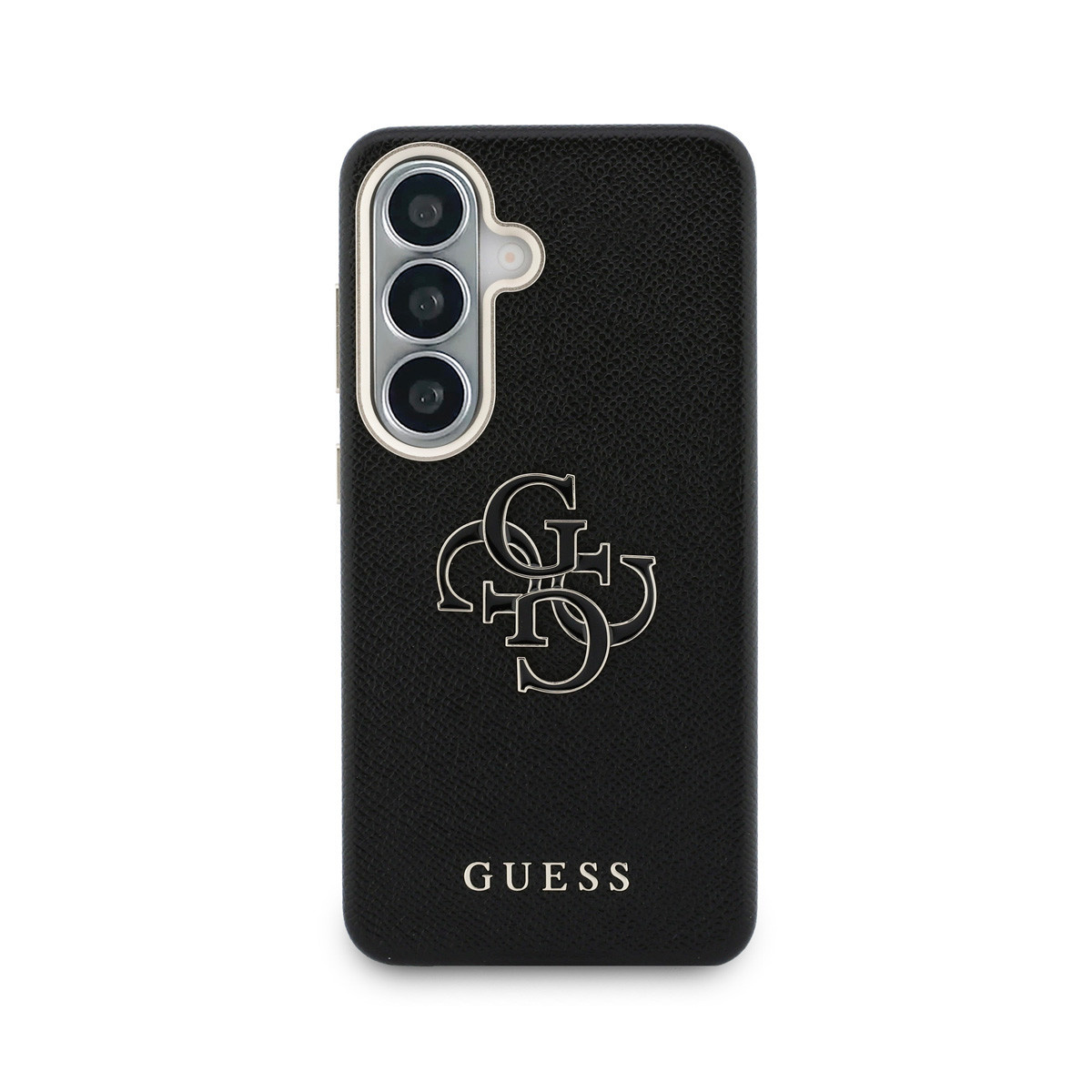 GUESS Galaxy S26 hoesje - Grained - Big 4G Logo - Zwart - detail 2
