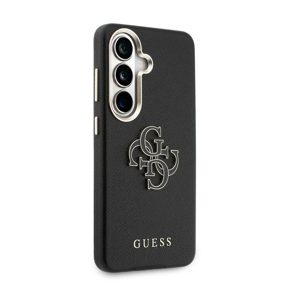 GUESS Galaxy S26 hoesje - Grained - Big 4G Logo - Zwart - detail 3