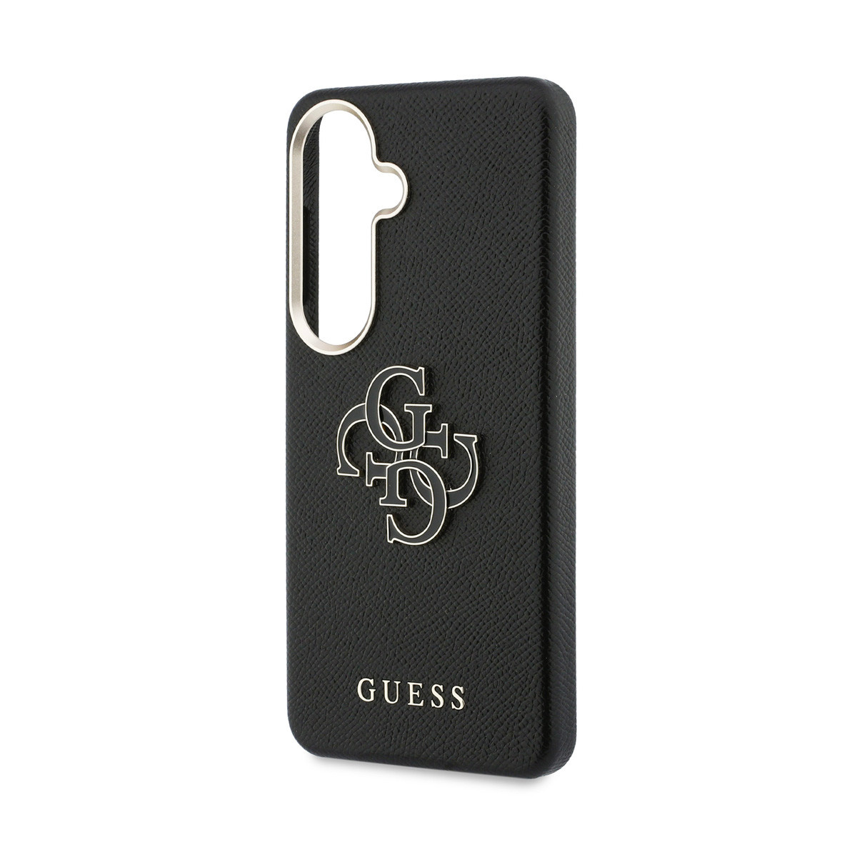 GUESS Galaxy S26 hoesje - Grained - Big 4G Logo - Zwart - detail 4