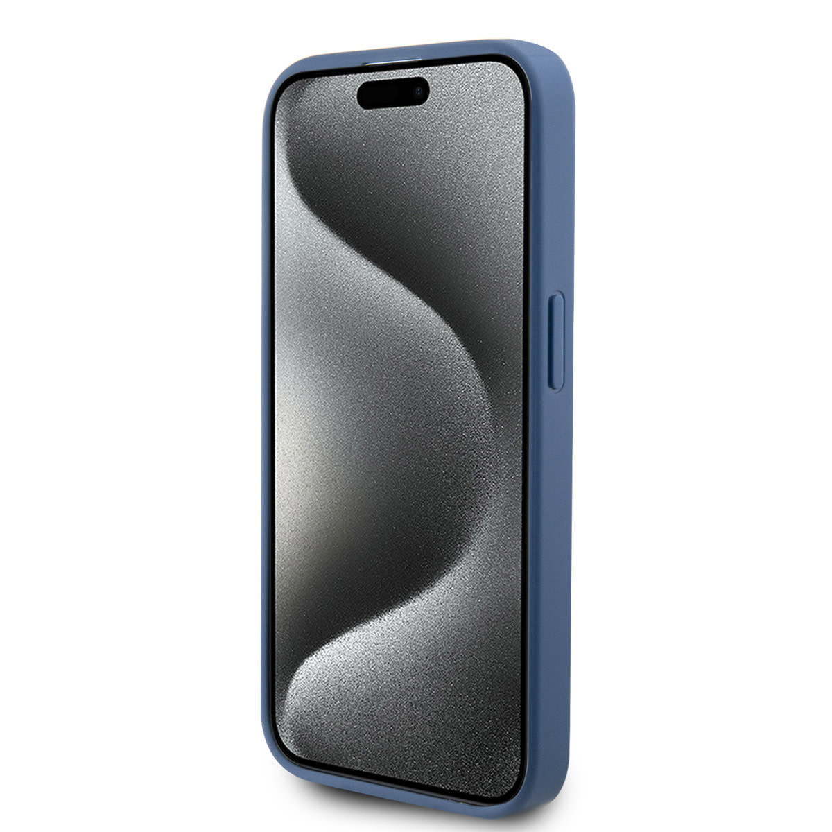GUESS iPhone 15 Pro hoesje - MagSafe - 4G Classic Logo - Blauw - detail 4