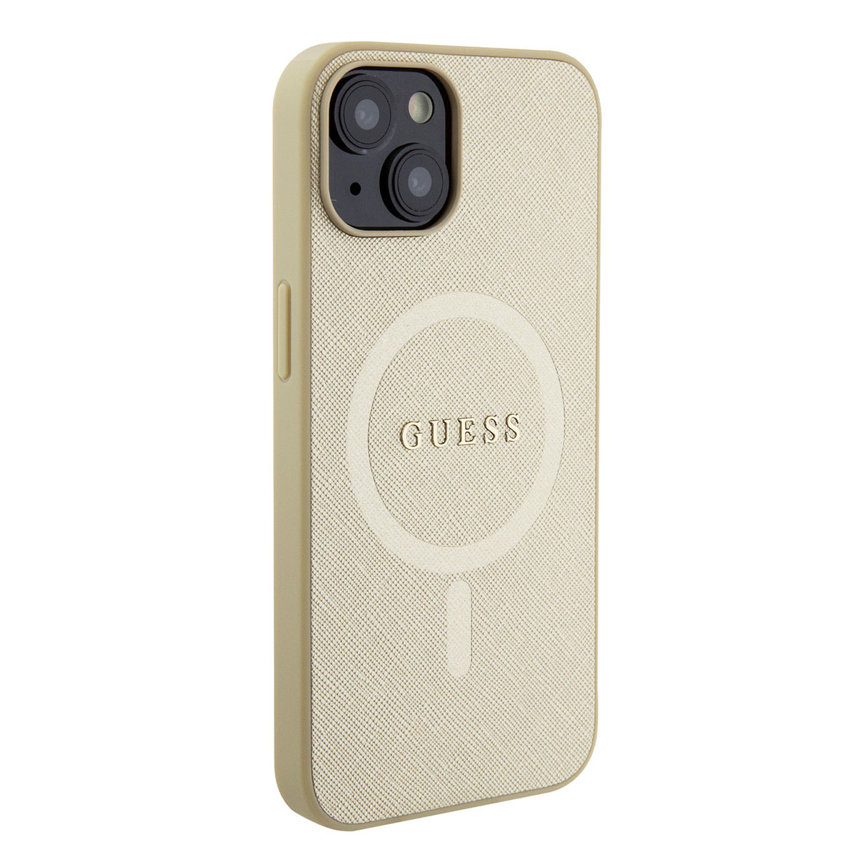 GUESS iPhone 15 Plus hoesje Saffiano - Beige - detail 3