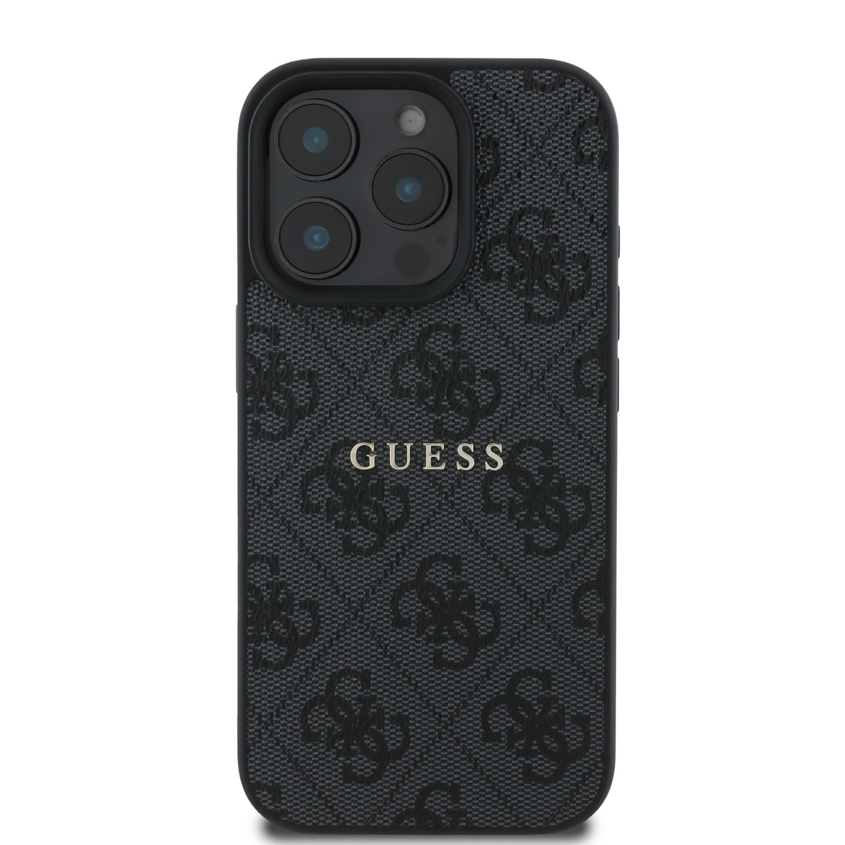 GUESS iPhone 15 Pro Max hoesje - MagSafe - 4G Classic Metal Logo - Zwart - detail 2