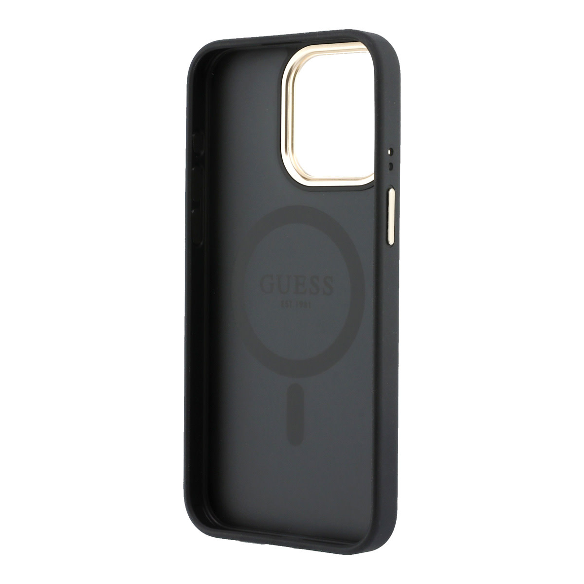 GUESS iPhone 15 Pro Max hoesje - MagSafe 4G With Classic Logo - Zwart - detail 6