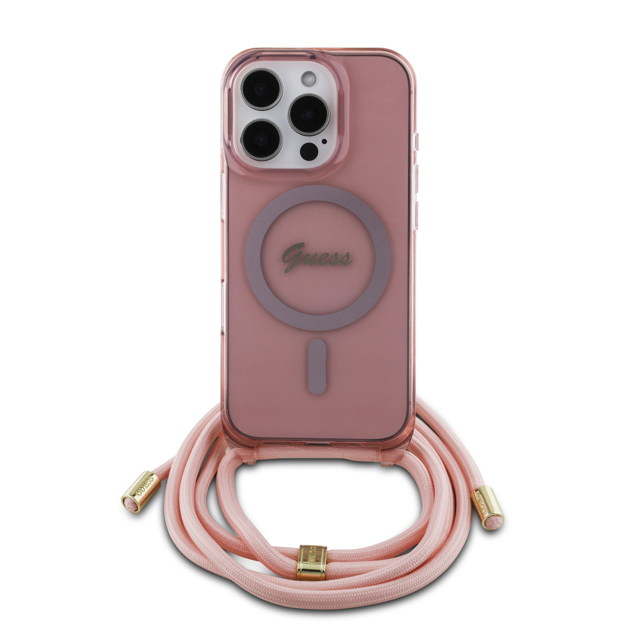 GUESS iPhone 16 hoesje Pink - Roze - productfoto