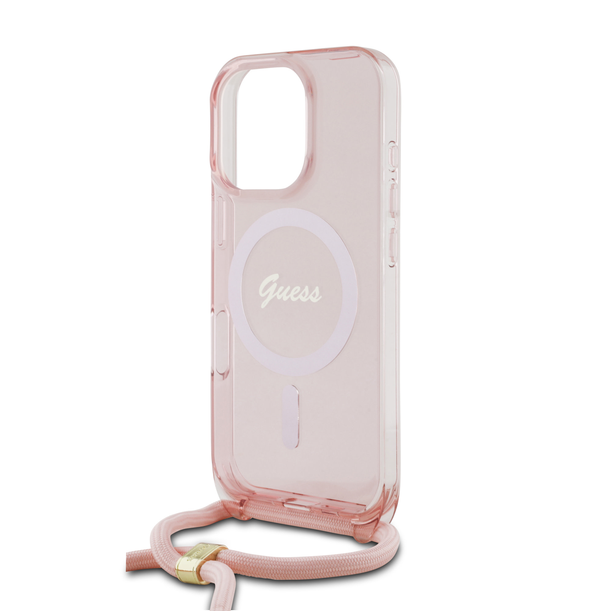 GUESS iPhone 16 hoesje Pink - Roze - detail 1