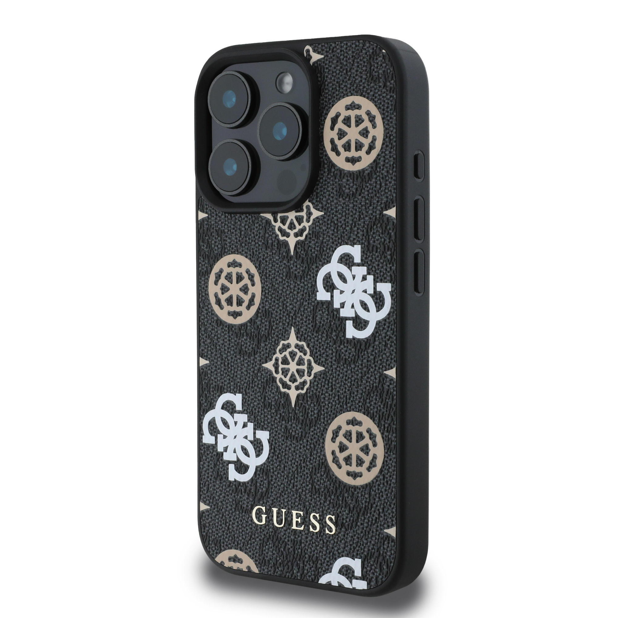 GUESS iPhone 16 Pro Max hoesje Magsafe - Peony on 4G - Zwart - detail 1