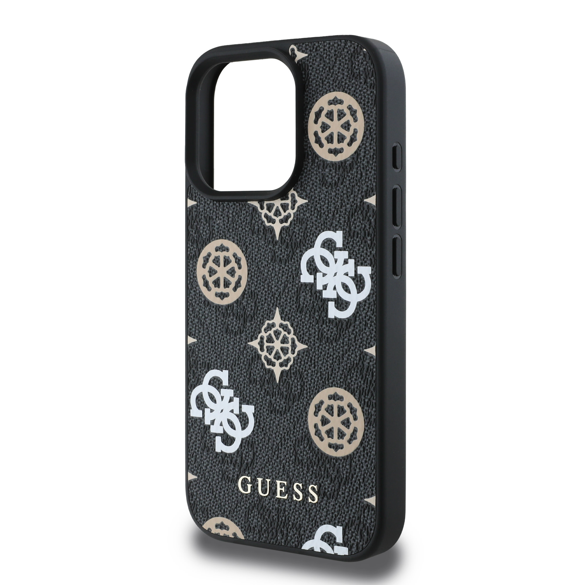 GUESS iPhone 16 Pro Max hoesje Magsafe - Peony on 4G - Zwart - detail 2