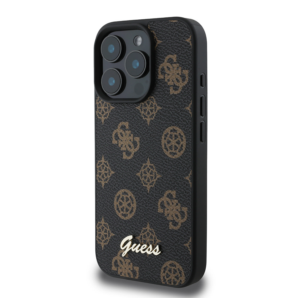 GUESS iPhone 16 Pro Max hoesje Magsafe PU peony - Zwart - detail 1