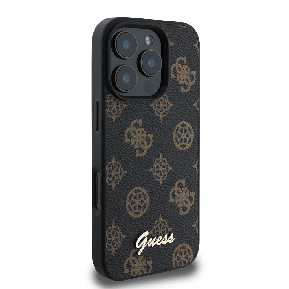 GUESS iPhone 16 Pro Max hoesje Magsafe PU peony - Zwart - detail 3
