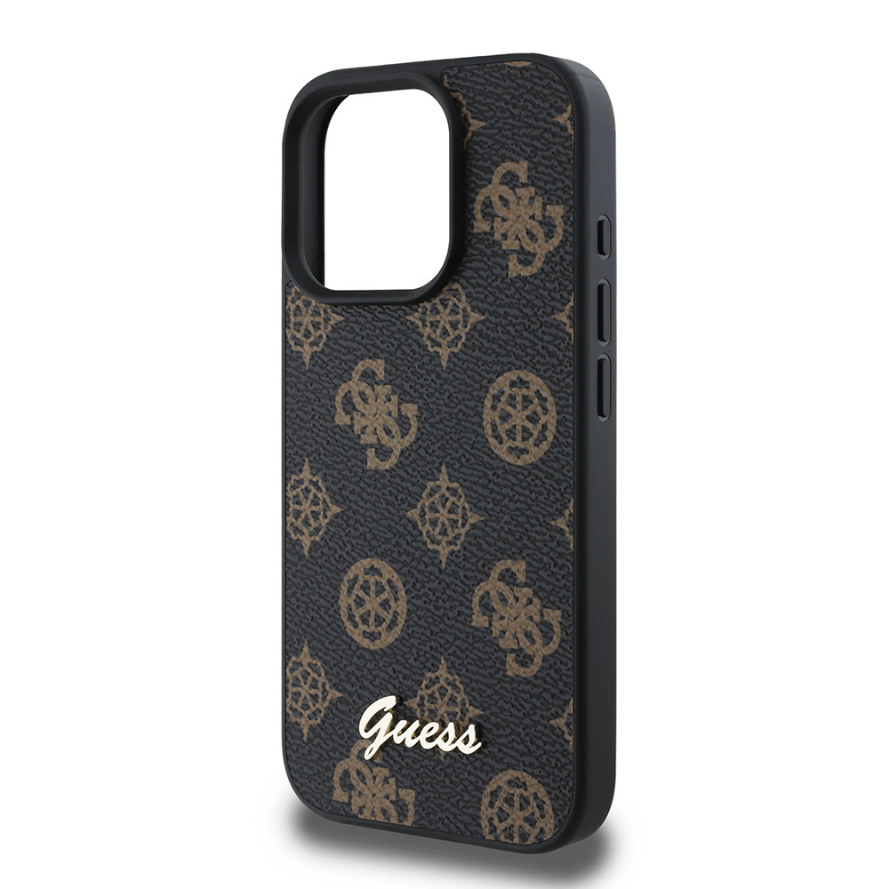 GUESS iPhone 16 Pro Max hoesje Magsafe PU peony - Zwart - detail 5