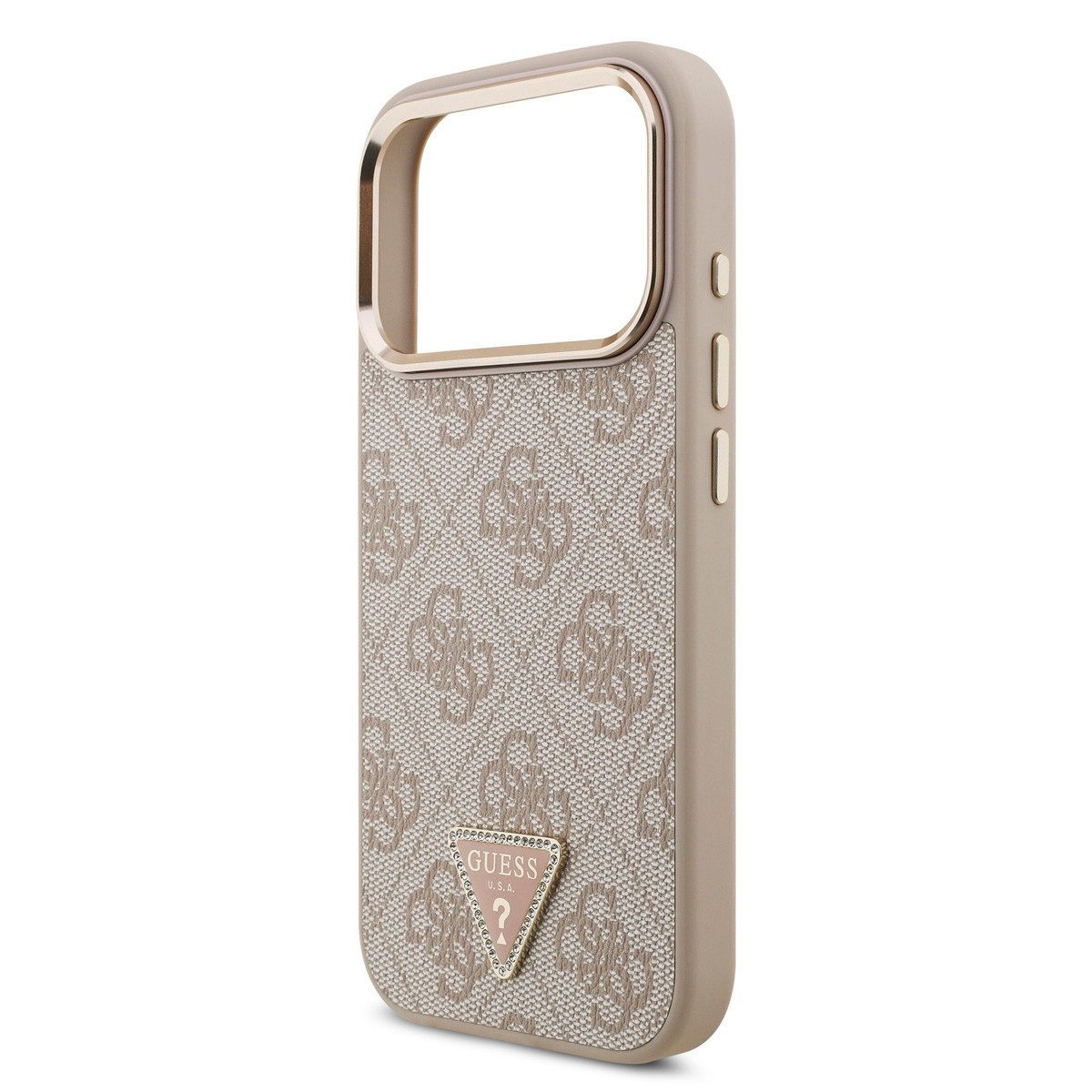 GUESS iPhone 17 Pro hoesje - MagSafe - 4G Triangle Logo - Roze - detail 5