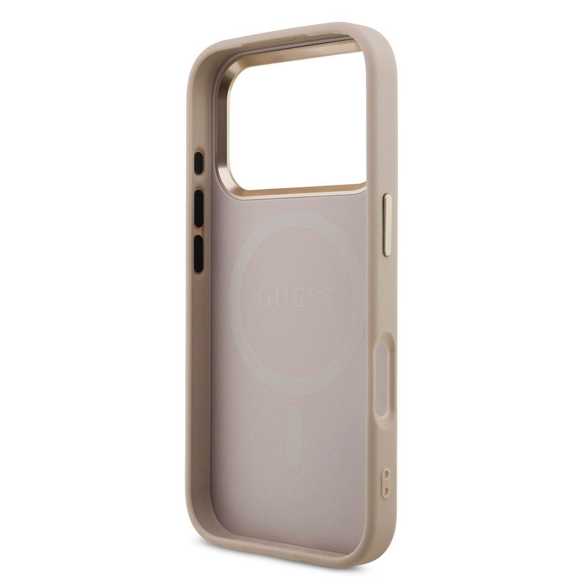 GUESS iPhone 17 Pro hoesje - MagSafe - 4G Triangle Logo - Roze - detail 6
